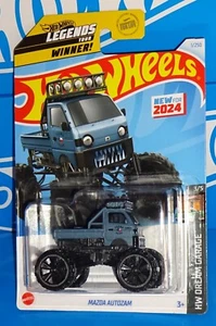 Hot Wheels New For 2024 HW Dream Garage #1 Mazda Autozam Blue w/ Large OR6SPs - Picture 1 of 2