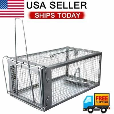 Live Humane Cage Trap for Squirrel Chipmunk Rat Mice Rodent Animal Catcher
