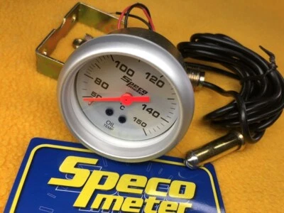 Mechanical oil temperature gauge 50-150 C Speco Sports 52mm 2" silver 524-15 - Image 1 of 4