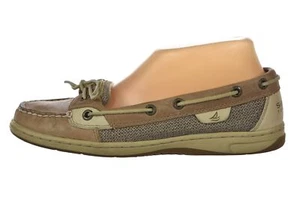 Sperry Top Sider Womens Shoes Size 7M Beige Solid Boat Flats Leather Casual - Picture 1 of 6