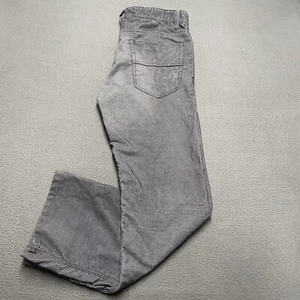 Vintage Aeropostale Jeans Mens 36x32 Gray Corduroy Bootcut Preppy Grunge 90s Y2K - Picture 1 of 11