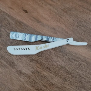 Kashi RW-130C Straight Razors Blade White camo print Color - Picture 1 of 2