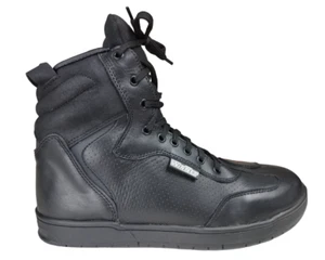 Botas De Moto Bajas Winnet De Piel Sneakers Anfibios Con Protecciones - Bild 1 von 8