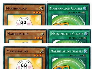 6_Karten Set: 3 x Marshmallon - YGLD-ENC22 + 3X Marshmallon Gläser - YGLd Yugioh - Bild 1 von 3
