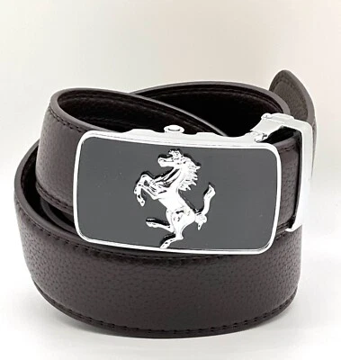 Correas Cinturones de Piel Hebilla Automatica Hombre Buckle Belts Leather Jeans - Image 1 of 4