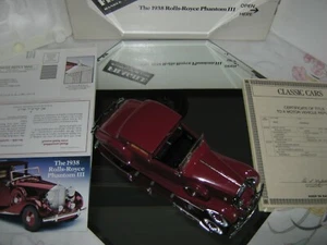 DANBURY MINT 1/24, 1938 ROLLS ROYCE PHANTOM III SEDANCA de VILLE - Picture 1 of 12