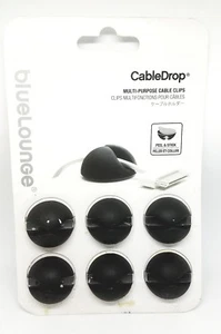 Bluelounge CableDrop Cable clips Black Multi Purpose Cable Clips - Picture 1 of 2