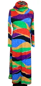 Diamond Tea Leisure Gown with Extra mazing Cowl Neck Small/Medium - Picture 1 of 4