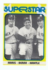 Roger Maris Yogi Berra & Mickey Mantle 1982 Superstar ML Baseball Card # 2