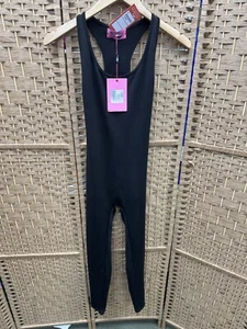 Miss Foxy Black Racer Back Cut Out Jumpsuit Size M - Picture 1 of 7