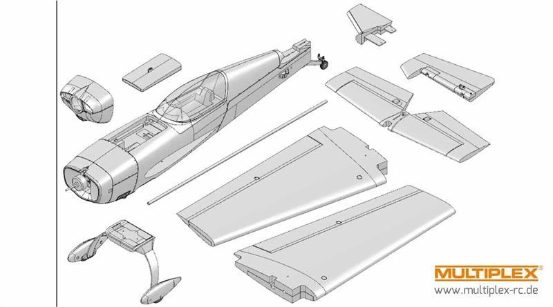 Multiplex Rumpf Extra 300 S (Ohne RC, Akkudeckel, Motorhaube / 224300 - Bild 1 von 1