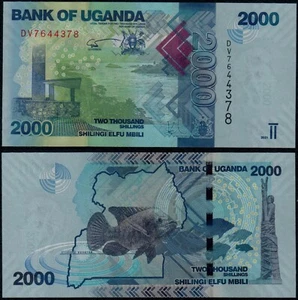 UGANDA 2000 SHILLINGS (P50) 2021 UNC - Picture 1 of 1