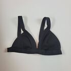 Hollister Damen Schwimm-Bikinioberteil schwarz groß gerippt