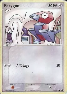 Carte Pokemon " PORYGON " Niveau Base Espèces Delta PV 50 80/113 VF - Imagen 1 de 1