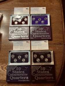 1999 - 2008 State Quarter Sets D, P, Platinum and Gold - Picture 1 of 7