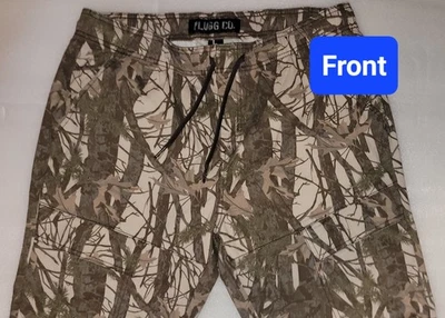 Plugg Co. Elastic Waist/Tie Front Camo Hunting Pants Men's L, NWOT. - Image 1 of 4