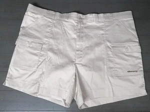 A8 NOS GR 50 KHAKI SPORTIF CARGO OUTDOOR WANDERN ANGELN UTILITY UNVOLLKOMMEN SHORTS - Bild 1 von 24