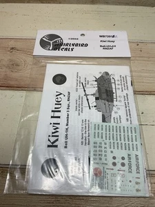 Decalcomanie Whirlybird # WB72010, Kiwi Huey Bell UH-1H, numero 3 mq, RNZAF, 1:72 - Foto 1 di 3