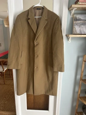 Abrigo largo tostado Ralph Lauren 46L cachemir tostado para hombre Foto 1 de 4