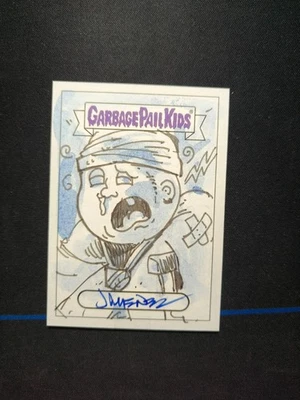 2024 TOPPS GARBAGE PAIL KIDS DRESSED TO GROTESQUE JIMENEZ SKETCH CARD 1/1 A6 - Image 1 of 2