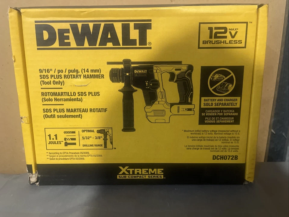 DeWalt DCH072B 9/16” / po / Pulg SDS Plus Brushless Rotary Hammer TOOL ONLY - Image 1 of 1