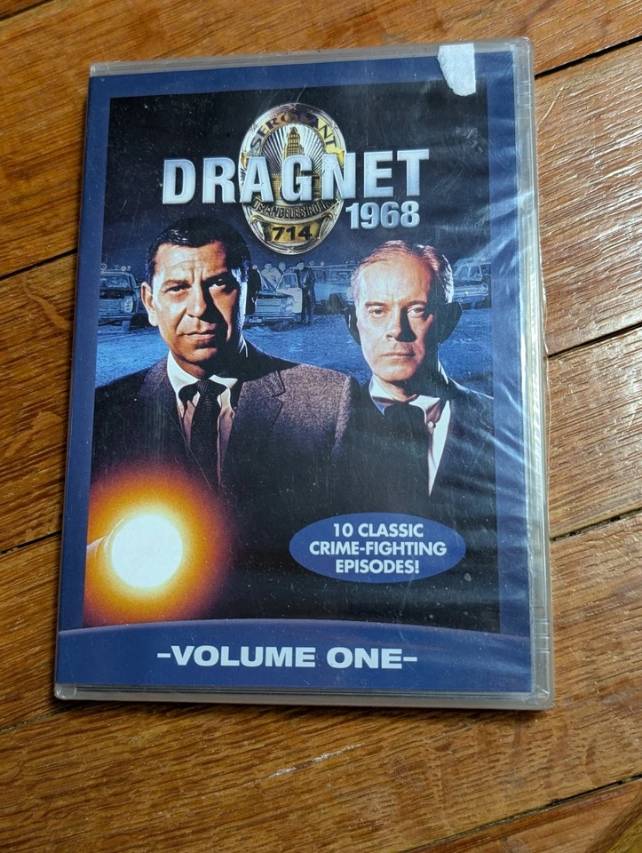 Dragnet 1968 Volume 1 DVD W/ 10 Episodes V01
