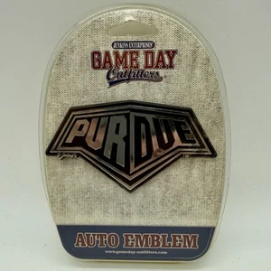 Purdue University Boilermakers Chrome Auto Emblem Game Day Outfitters Note - Picture 1 of 2