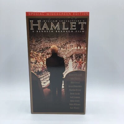 HAMLET W. Shakespeare 1997 VHS Widescreen Kenneth Branagh Kate Winslet NEW - M1 Foto 1 de 4