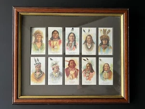 NOSTALGIA REPRINTS - ALLEN & GINTER CELEBRATED INDIAN CHIEFS FRAMED - Picture 1 of 2