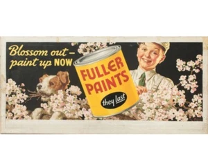 Original Frederic Stanley (1892-1967) Oil Painting Fuller Paints Advertisement - Afbeelding 1 van 12
