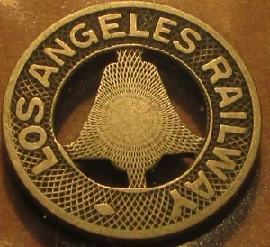 Token de tranvía de tránsito ferroviario de Los Ángeles, California 1928 - - Imagen 1 de 2
