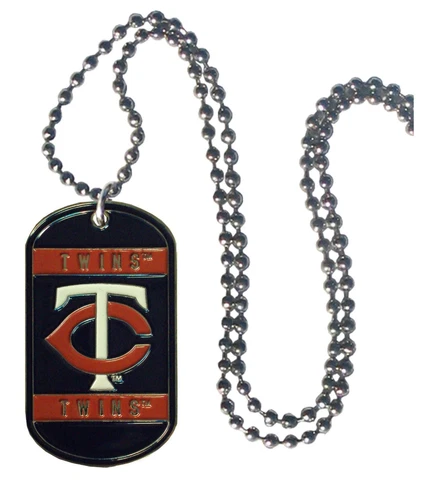 Minnesota Twins Necklace with Dog Tag Cover