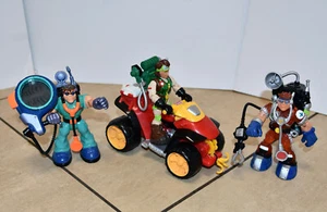 Complete Working RESCUE HEROES Medic ATV Perry Matt Ariel Flyer Medical Figures - Picture 1 of 4