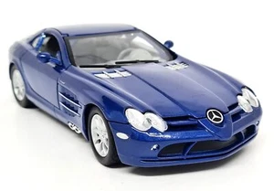 Motormax 1/24 McLaren Mercedes SLR Metallic Blue Supercar Diecast Model Car - Picture 1 of 5