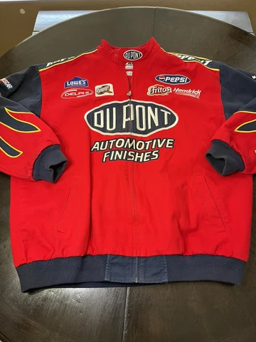Chase Authentics XL Jeff Gordon #24 Flame Sleeve Dupont Racing Jacket NASCAR Cover