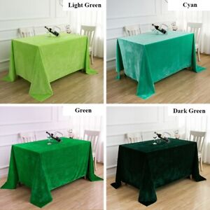 Velvet Tablecloth Pleuche Table Cover Rectangle Solid Fabric Kitchen Decoration