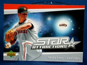 Upper Deck Star Attractions 2006 Matt Cain San Francisco Giants #SA-MC - Imagen 1 de 2