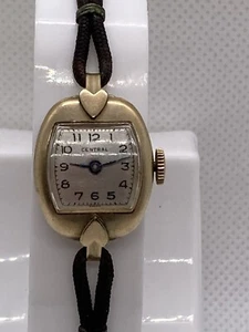 Ladies Central Mechanical Watch Vintage Tested & Working Rolled Gold Plated - Picture 1 of 8