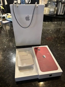 iPhone 13 Red Empty Box And Bag - Zdjęcie 1 z 4