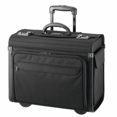 Aktentrolley-Aktenkoffer-Pilotentrolley Pilotenkoffer-Trolley 46x36x23cm-Bowatex - Bild 1 von 4