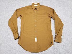 Geoffrey Beene Shirt Mens 15 34/35 Browne Button Long Sleeve Dress Casual FLAWS