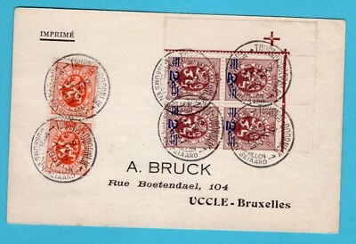 BELGIUM printed matter 1931 Tournai-Doornijk to Uccle - Image 1 of 2