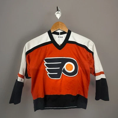 Camiseta deportiva cosida negra naranja CCM Philadelphia Flyers juvenil M 8163 Foto 1 de 4