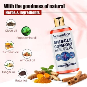 Muscle Comfort Massage Oil 300ml Pack of 1 | Natural Pain Relief & Relaxation - Picture 1 of 14