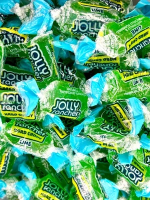 Caramelo duro a granel de lima Jolly Rancher 12 oz 1,5 lb 3 lb 5 lb sabor a lima Foto 1 de 2