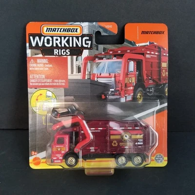 Matchbox Working Rigs 2022 Garbage King XL RED TRUCK 13/16 - Image 1 of 4