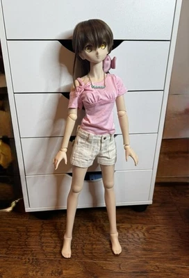 Volks Dollfie Dream DD2 Medium Bust Wig Outfit Lot Full Doll Custom - Image 1 of 4