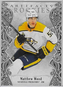 MATTHEW WOOD 2025-26 UPPER DECK ARTIFACTS ROOKIES LIME GREEN #/125 - Picture 1 of 2