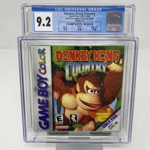 Donkey Kong Country Game Boy Color Nintendo CGC 9.2 Complete in Box 2000 Graded - Picture 1 of 9