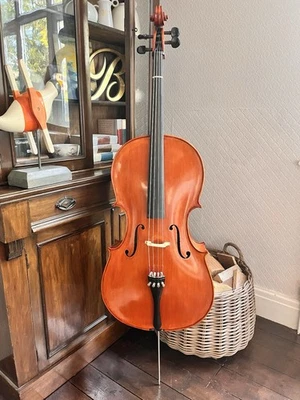 Archer Full Size Cello - 4/4 Semi Hard Case - Pernambuco Brazil Wood Bow - Case - Image 1 of 4